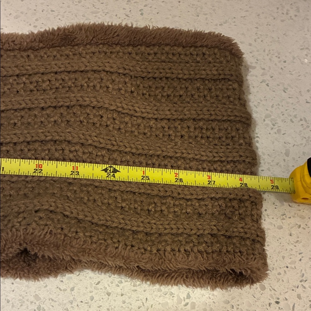 UGG Tan Ribbed Knit Scarf - Picture 5 of 6